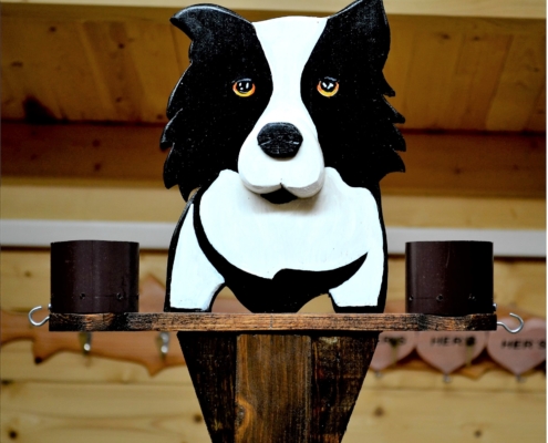 Collie bird feeder